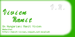 vivien manit business card